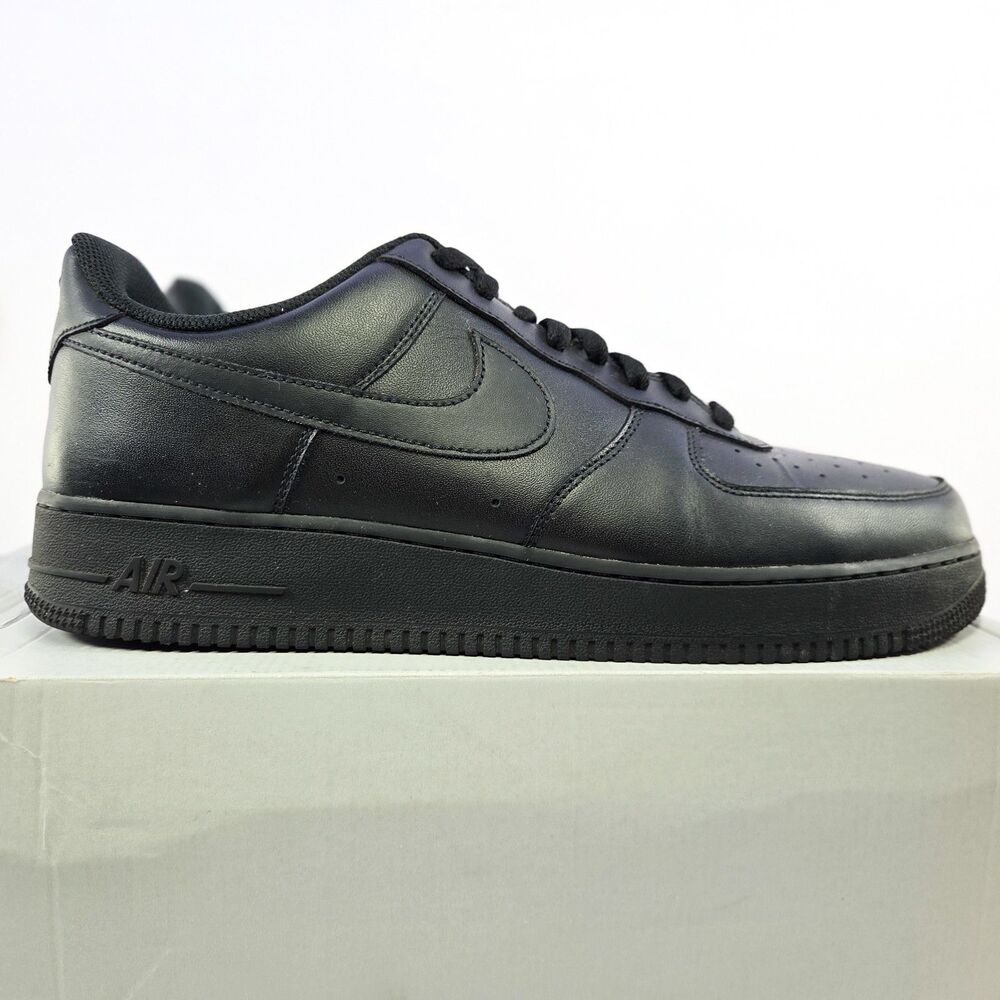 Nike Air Force 1 ’07 Low Triple Black Men’s Size 14 CW2288-001